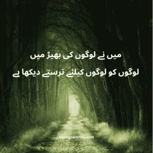 alone urdu poetry