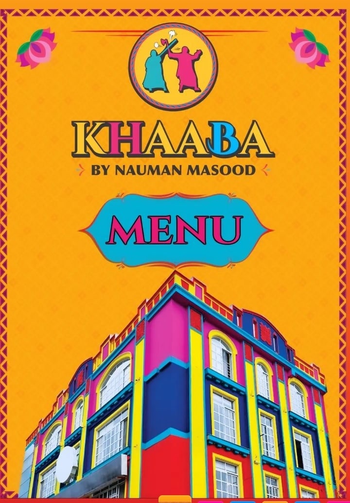 khaaba by nauman masood menu