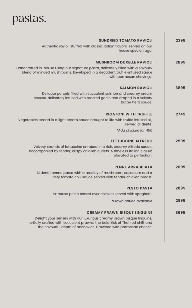 bistro noir menu