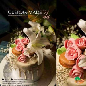 customize cakes at cafe aylanto