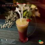 fresh juice at cafe