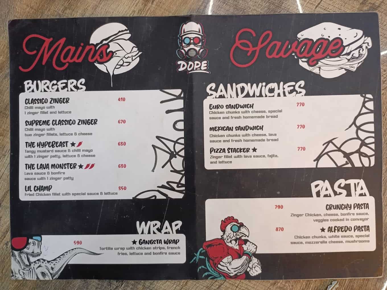 dope menu