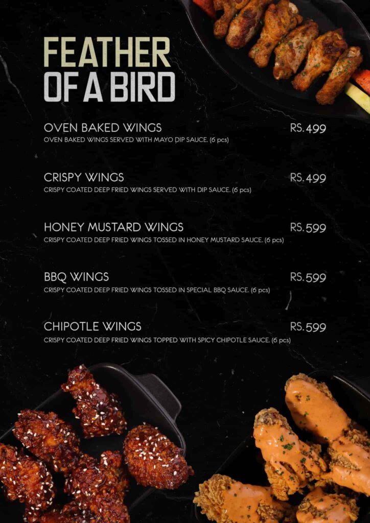 The Sicilian Multan menu