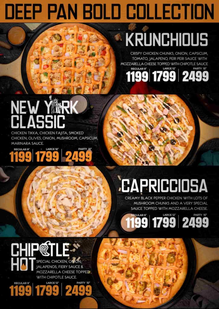 pizza menu