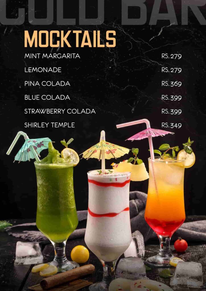 moctails menu